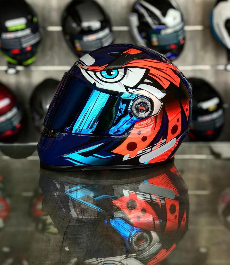 CAPACETE LS2 CLASSIC TRIBAL LARANJA