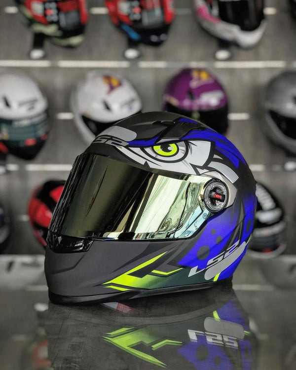 CAPACETE LS2 CLASSIC TRIBAL AZUL