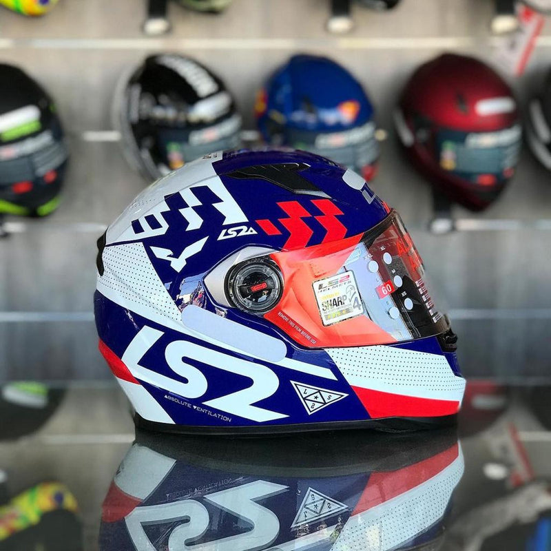 CAPACETE LS2 CLASSIC PODIUM AZUL