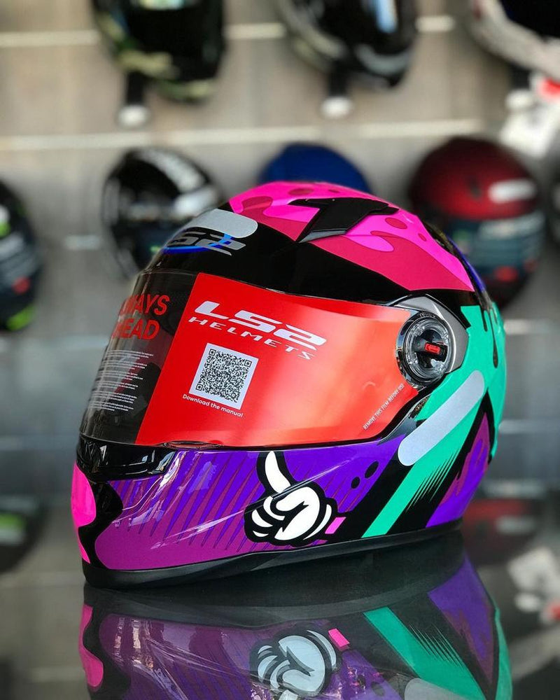 CAPACETE LS2 CLASSIC FF358 MASTERPIECE AZUL