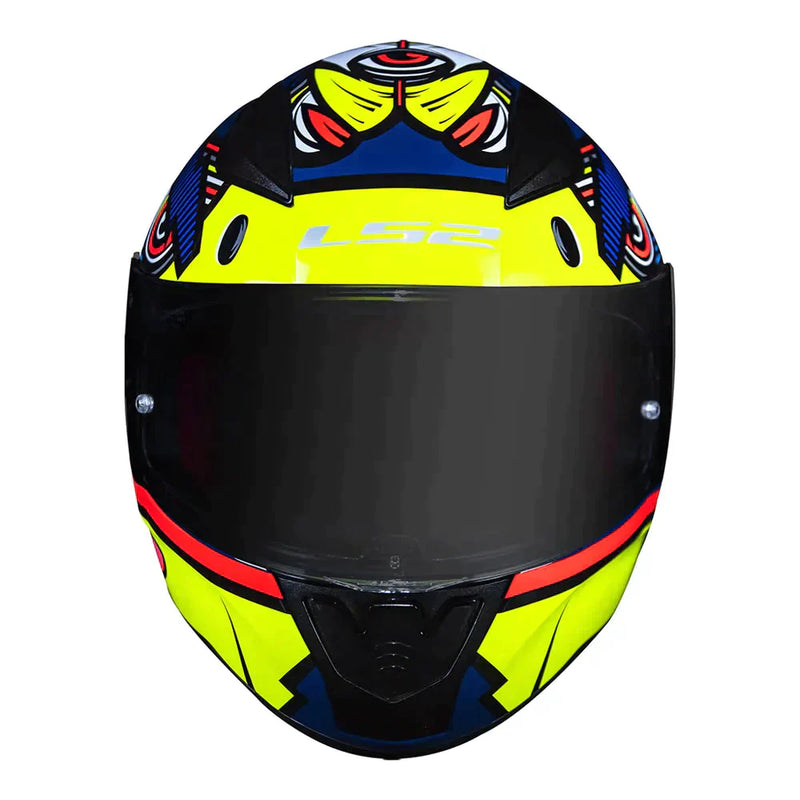 CAPACETE LS2 FF353 RAPID KHAN AMARELO/AZUL