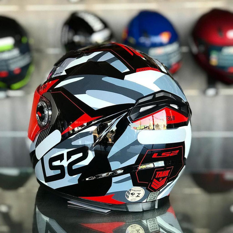 CAPACETE LS2 CLASSIC TANK VERMELHO