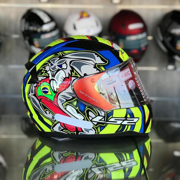 CAPACETE LS2 RAPID ALEX BARROS AZUL