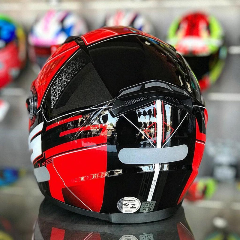 CAPACETE LS2 CLASSIC FF358 ULTRA RED