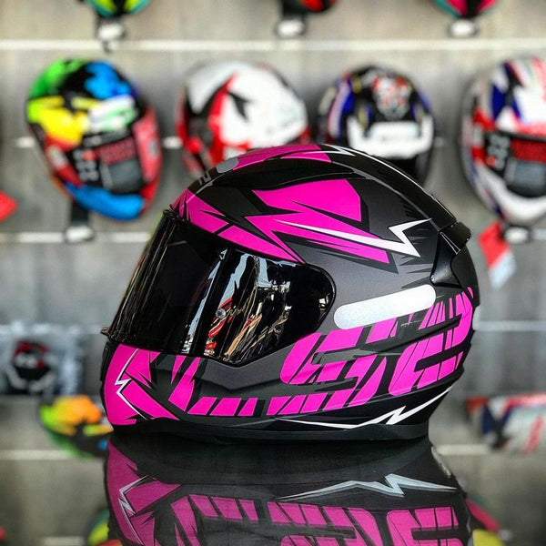 CAPACETE LS2 RAPID CROMO ROSA