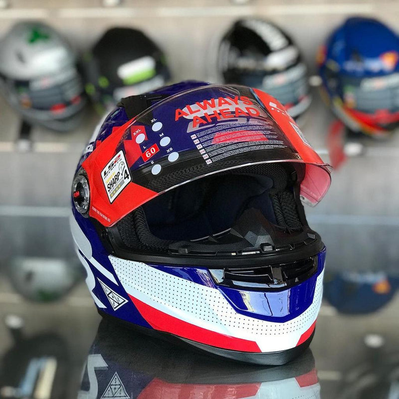CAPACETE LS2 CLASSIC PODIUM AZUL