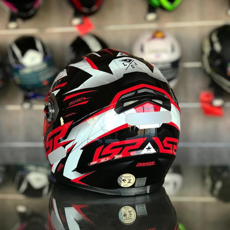 CAPACETE LS2 CLASSIC DRAZE VERMELHO