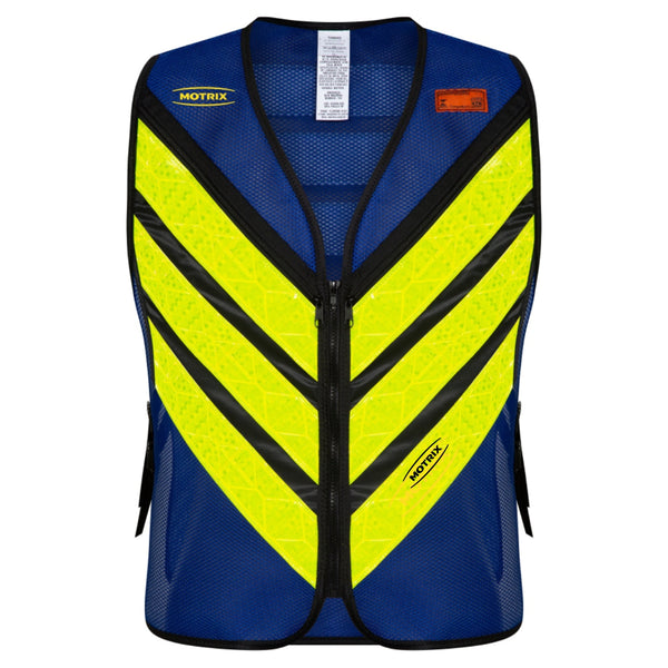 Colete Refletivo Motoboy C/Bolso Azul Royal Motrix