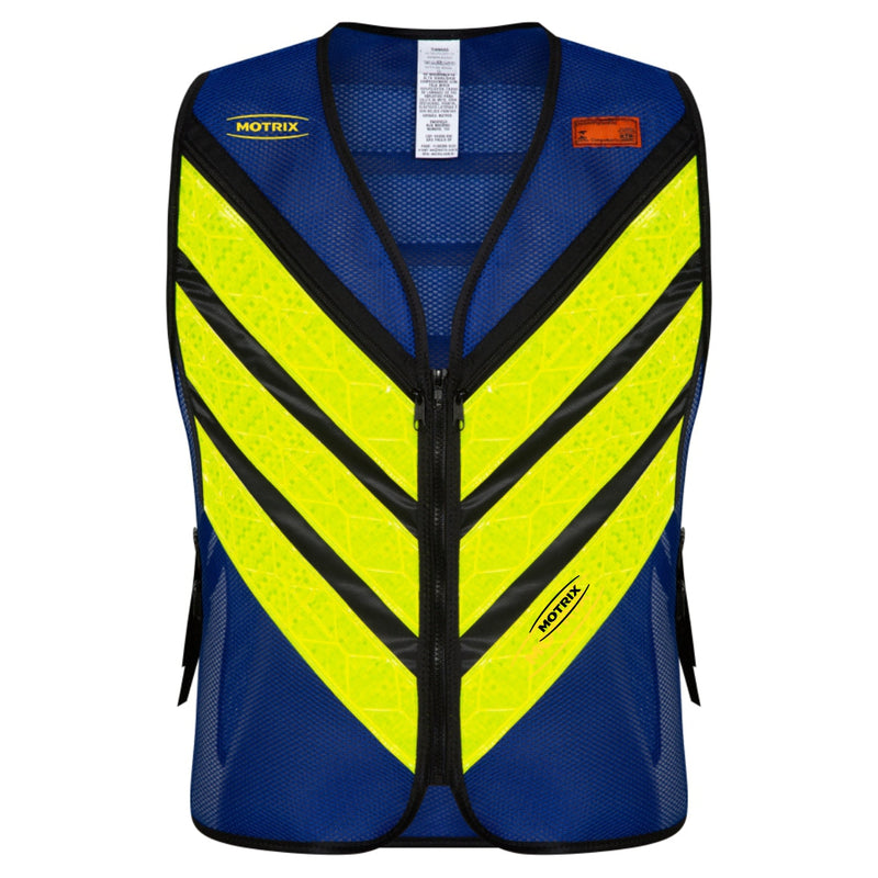 Colete Refletivo Motoboy C/Bolso Azul Royal Motrix