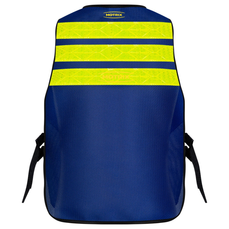 Colete Refletivo Motoboy C/Bolso Azul Royal Motrix
