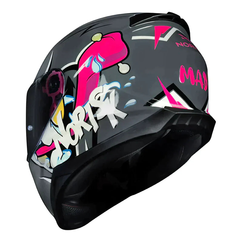 CAPACETE NORISK CAPACETE RAZOR MAD CINZA