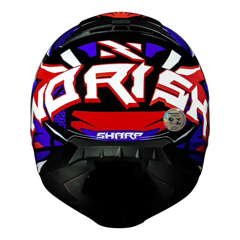 CAPACETE NORISK CAPACETE RAZOR SHARP AZUL/BRANCO