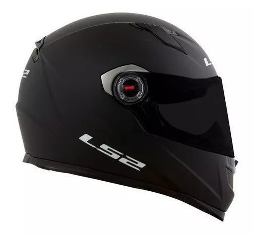 KIT 2 CAPACETE LS2 FF358 CLASSIC MONOCOLOR PRETO FOSCO