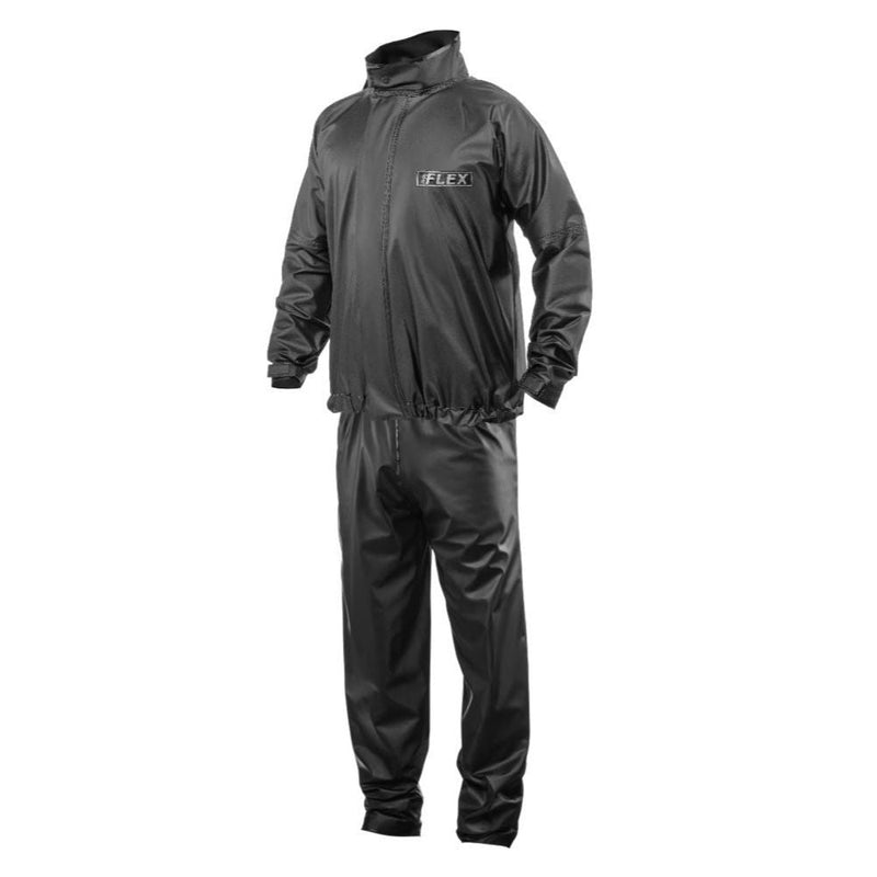 Conjunto Capa de Chuva Masculina Delta Preta Sem Capuz