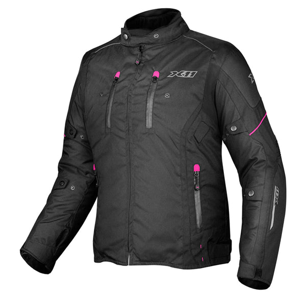 Jaqueta X11 Iron 3 Feminina Preto/Rosa 100% Impermeável