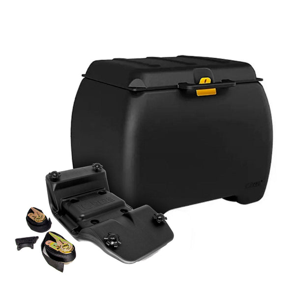Baú Motoboy Preto 100 litros com Suporte ICBRAS