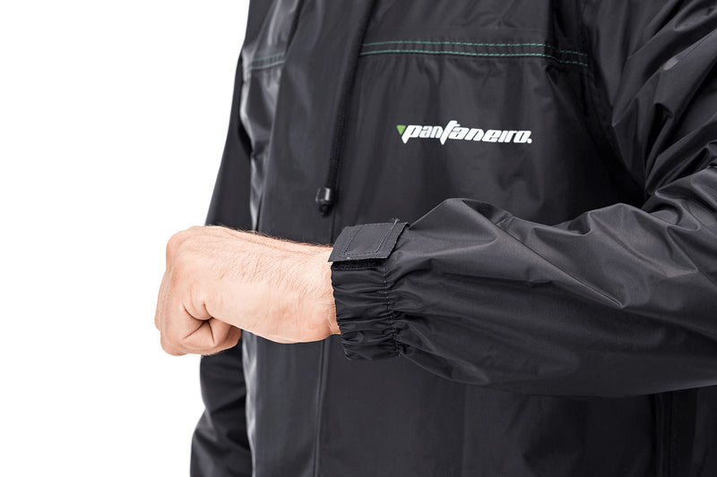 Capa Chuva Motoqueiro Capuz Nylon M + Bota 43/4 Pantaneiro