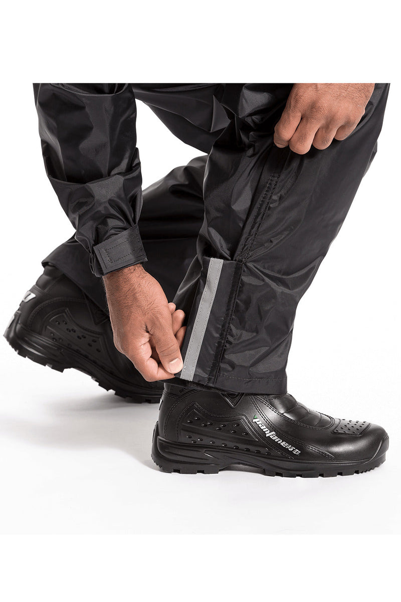 Capa Chuva Motoqueiro Capuz Nylon G + Bota 43/4 Pantaneiro