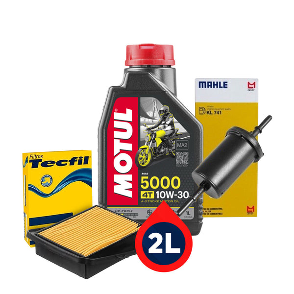 Kit Revisão CG - 2L Motul 10w30 + Filtros
