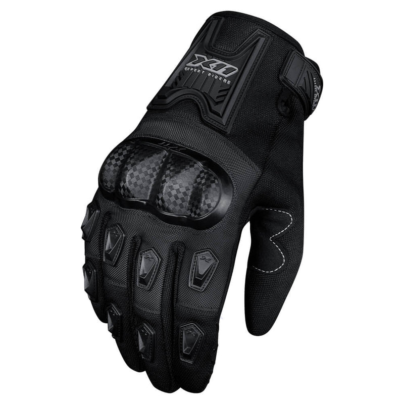 Luva X11 Motociclista Blackout 2 Masculina Preto Original