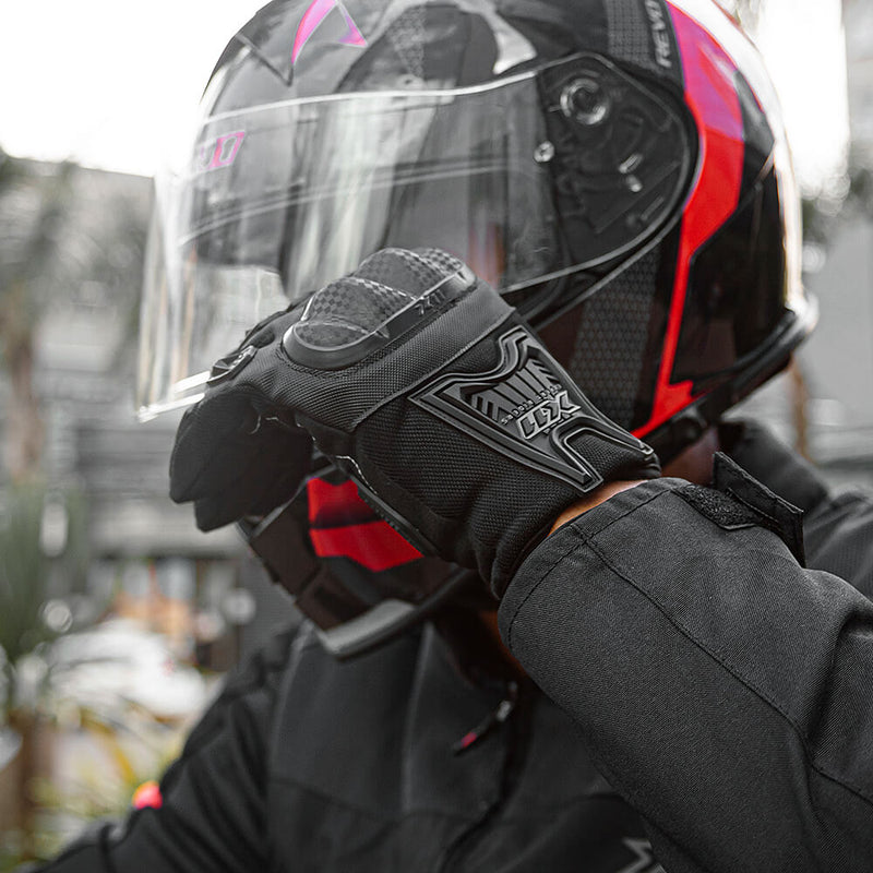 Luva X11 Motociclista Blackout 2 Masculina Preto Original