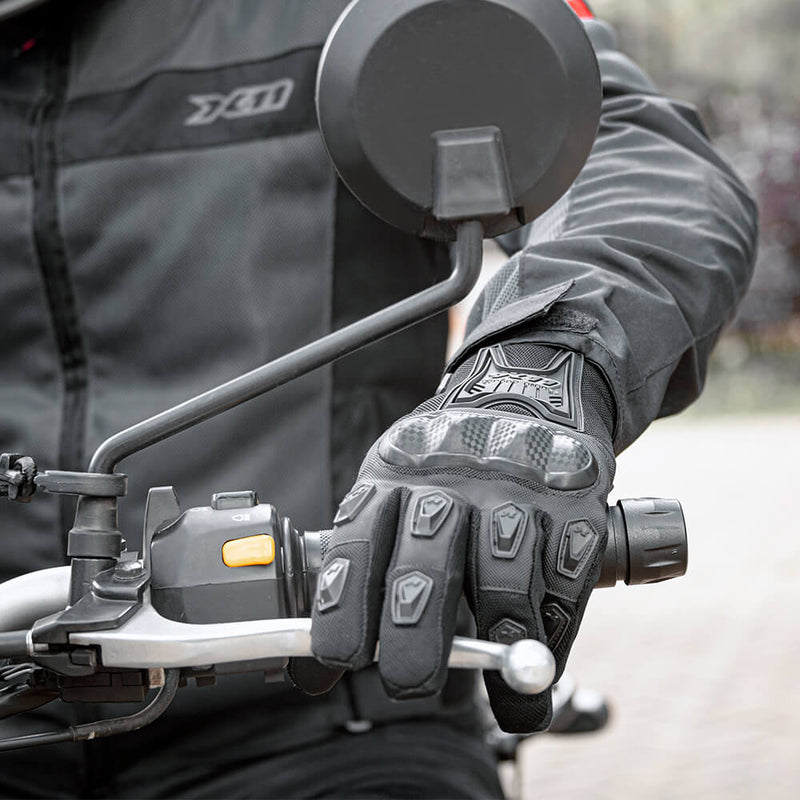 Luva X11 Motociclista Blackout 2 Masculina Preto Original