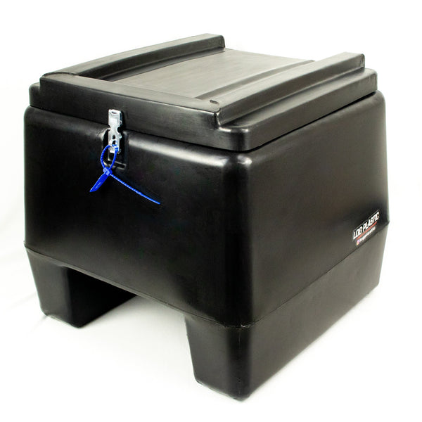 Baú para moto LogPlastic preto 90 Litros abertura superior