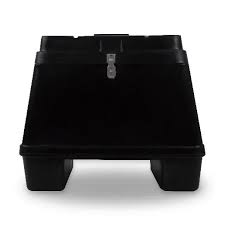 Baú para moto logplastic preto 140 litros abertura superior