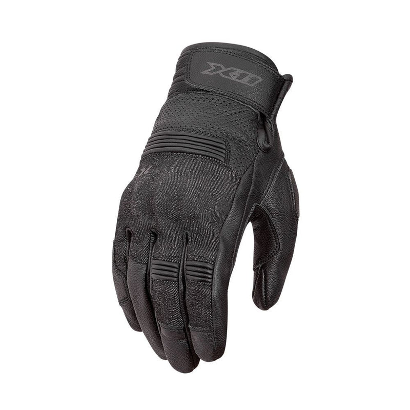 Luva X11 Motociclista Urban Pro Couro Touch Preto Origina