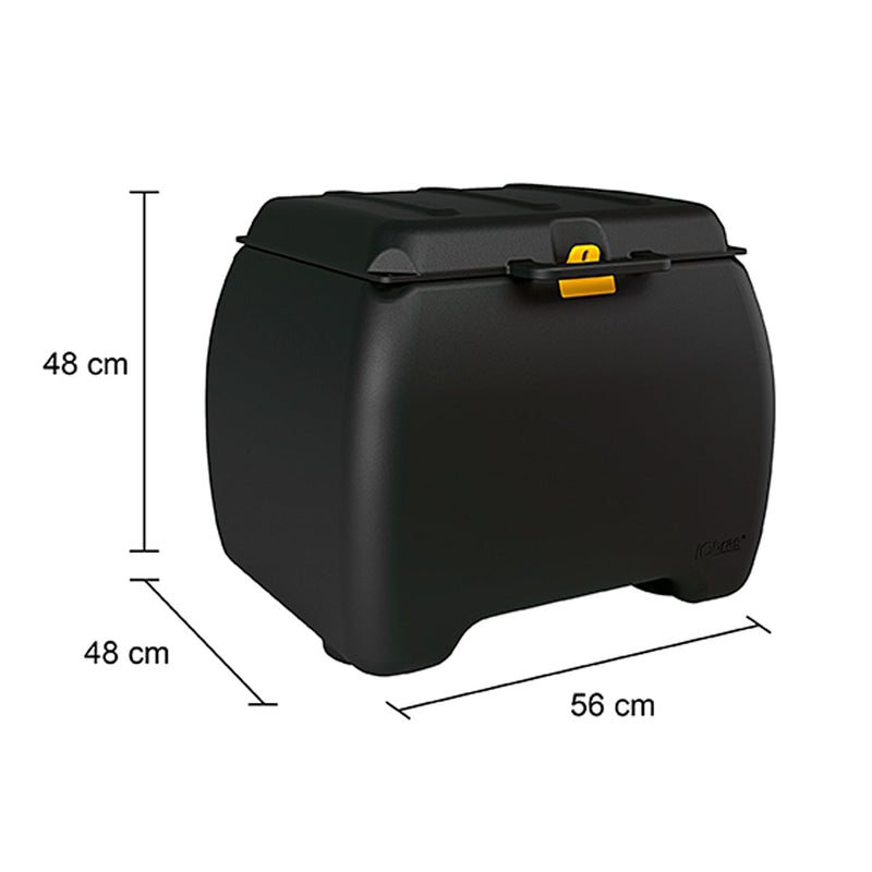 Baú Preto Icbras 100 Litros Para Motoboy com Exclusivo Design