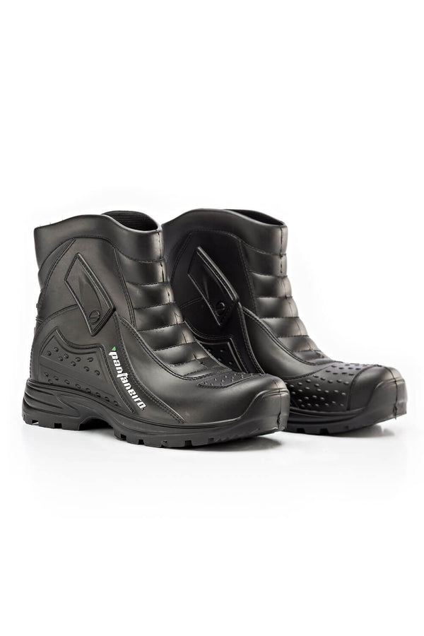 Bota de Chuva Impermeável Cano Curto Preto Pantaneiro