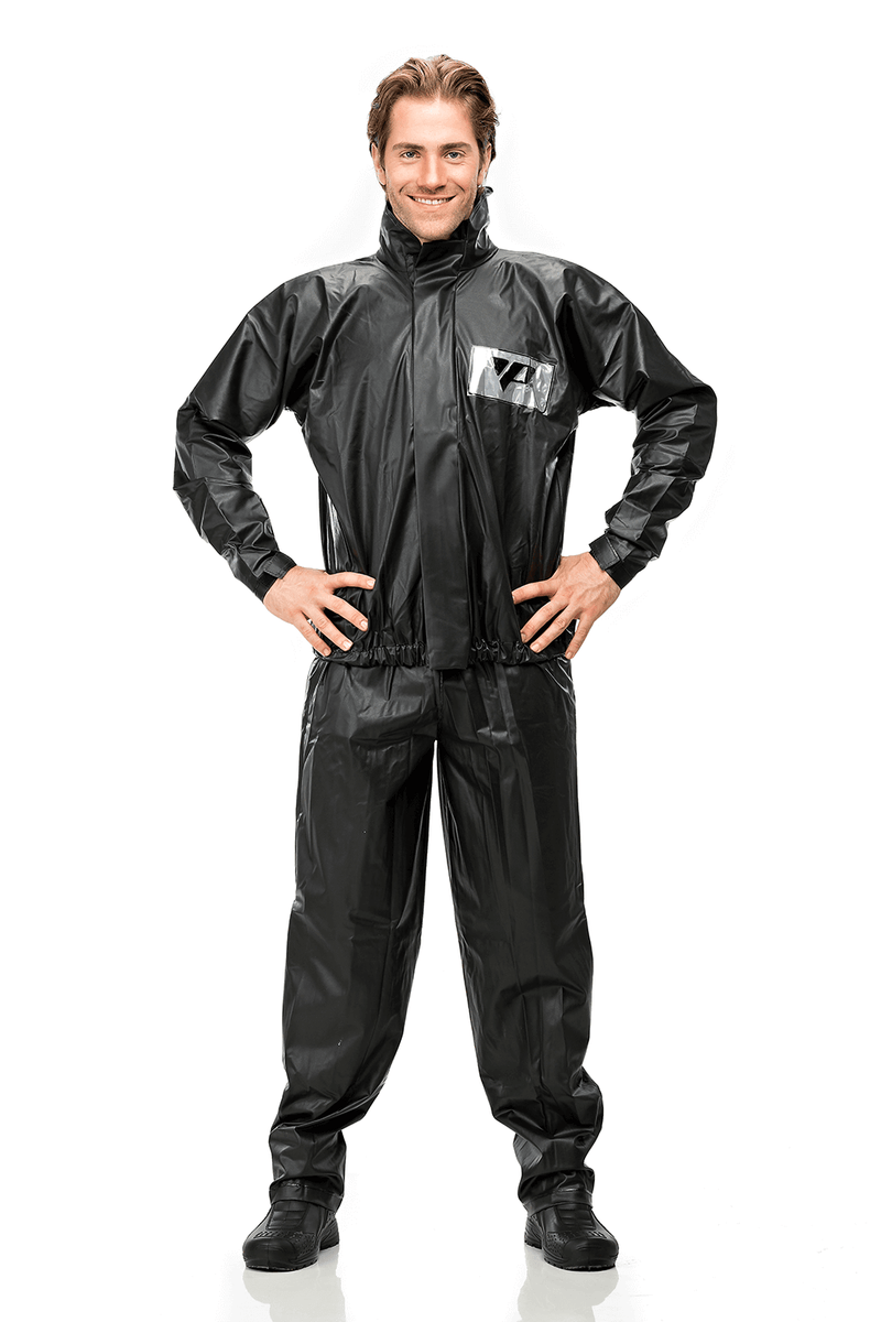 Capa Chuva Moto Com Gola PVC Impermeável