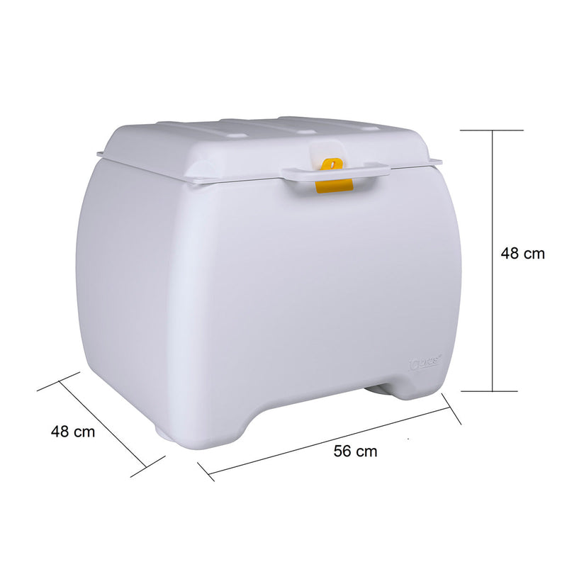 Baú Para Motoboy 100 Litros c/exclusivo Design Branco ICBRAS