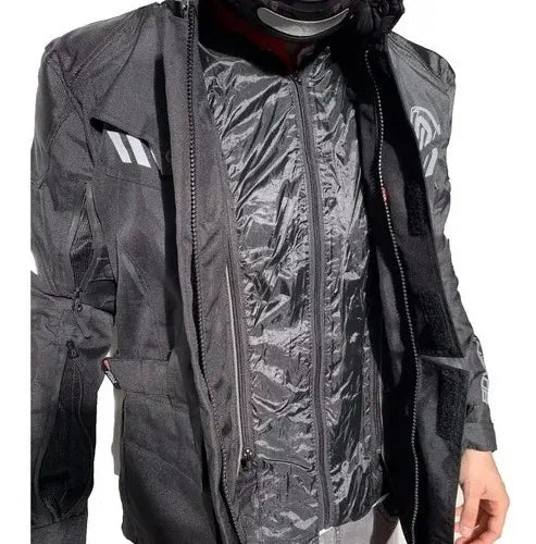 Jaqueta Asw  Pangea Impermeável  Cor Preto/Vermelho