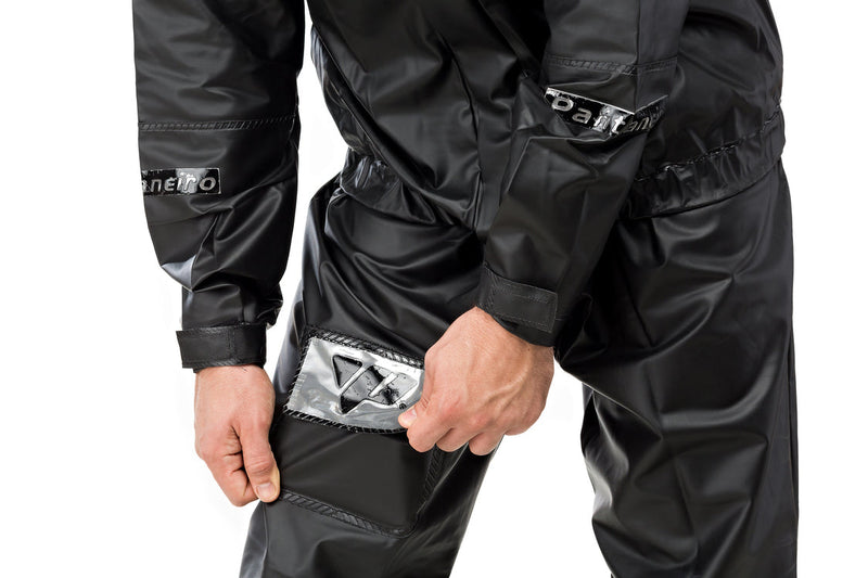 Capa Chuva Motoqueiro PVC Premium C/ Gola E Bolso Pantaneiro