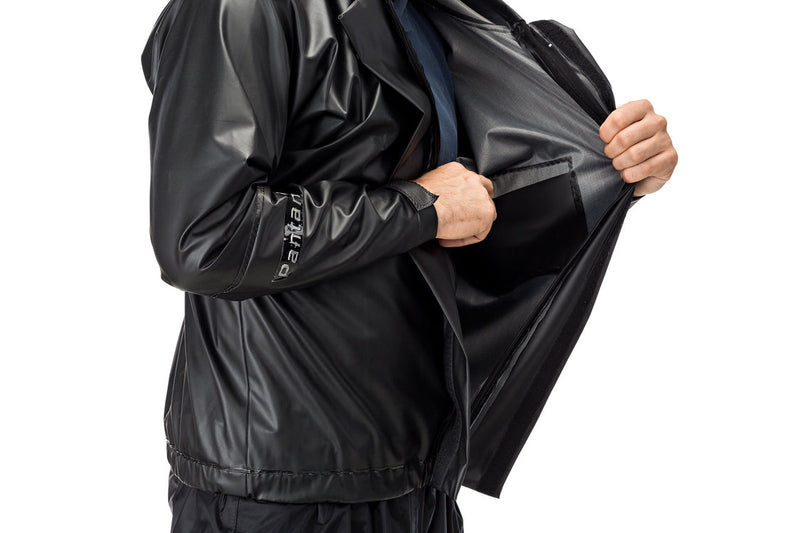 Capa Chuva Motoqueiro PVC Premium C/ Gola E Bolso Pantaneiro