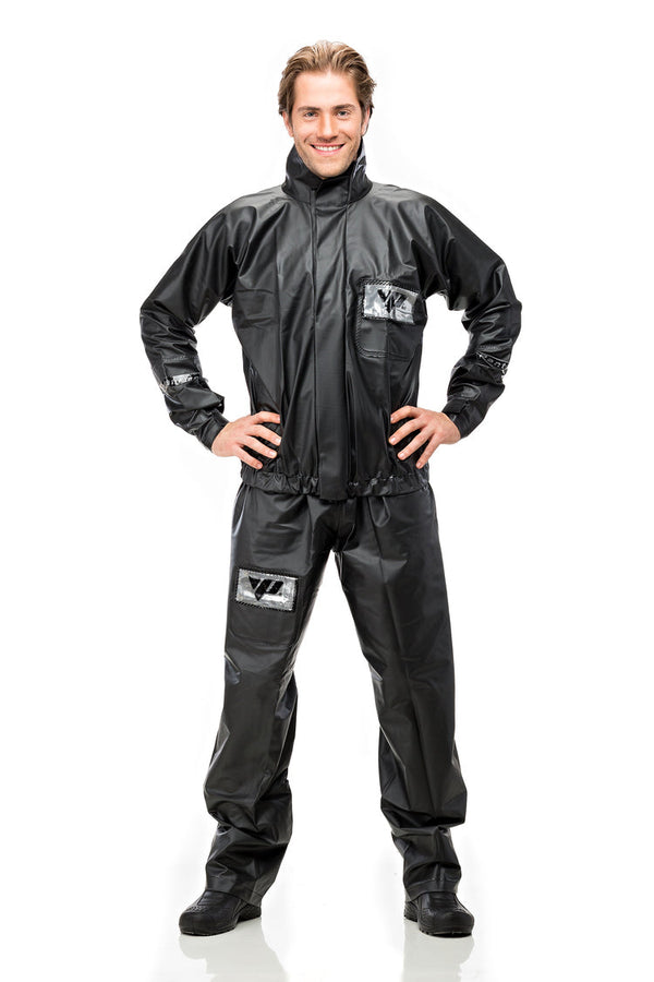 Capa Chuva Motoqueiro PVC Premium C/ Gola E Bolso Pantaneiro