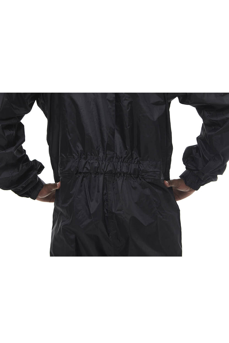 Macacão Capa de Chuva Nylon Motoqueiro Pantaneiro Preto