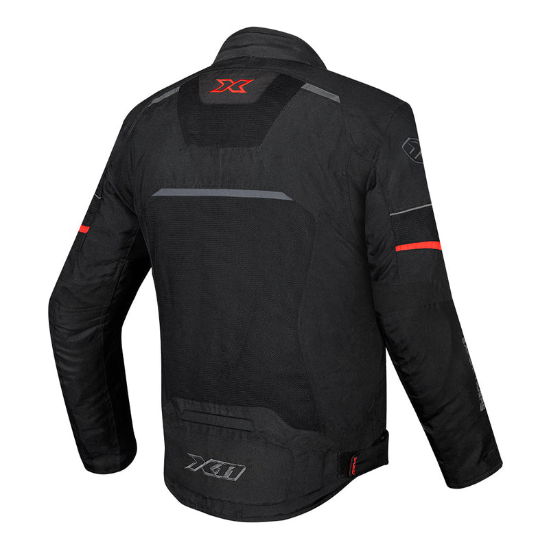 Jaqueta X11 Breeze 2 Impermeável Masculina Preto/Vermelho