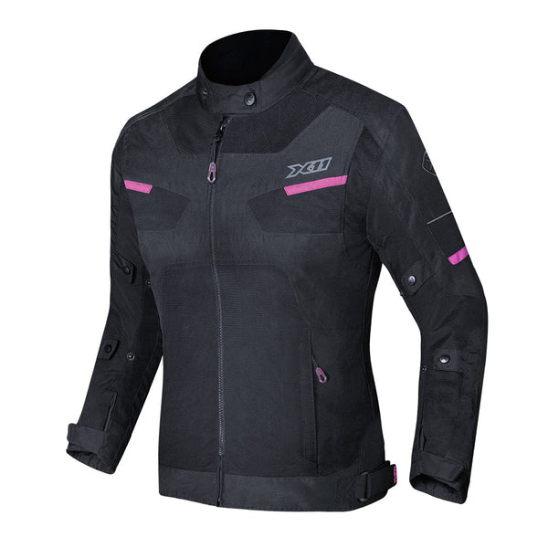 Jaqueta X11 Breeze 2 Impermeável Feminina Preto/Rosa
