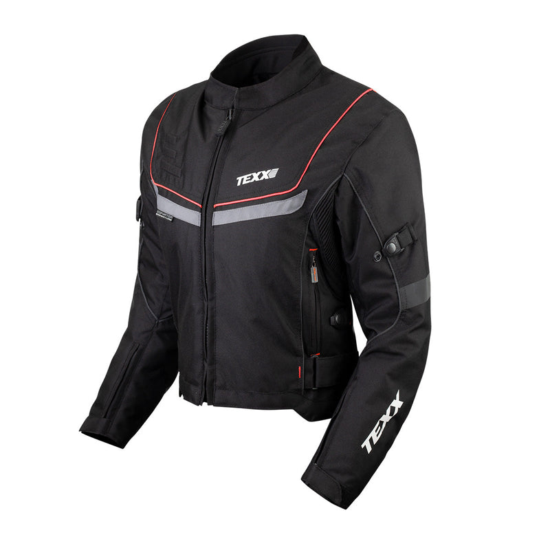 Jaqueta Feminina New Strike V2 Lady Preto/Vermelho Texx