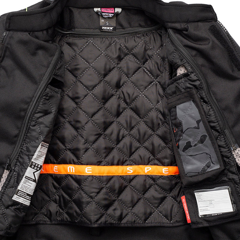 Jaqueta Feminina New Strike V2 Lady Preto/Vermelho Texx