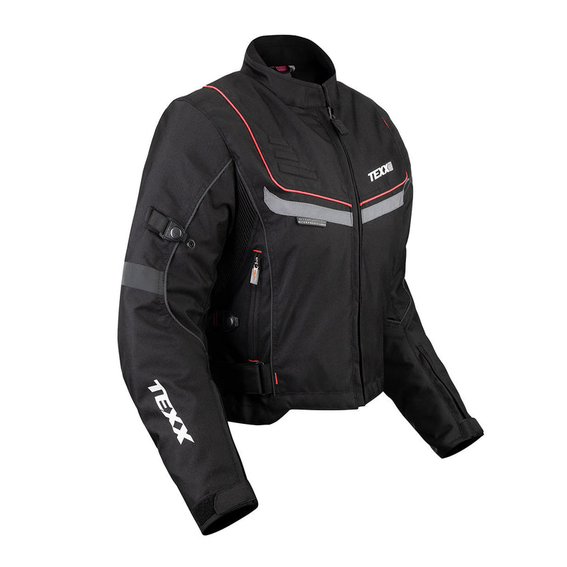 Jaqueta Feminina New Strike V2 Lady Preto/Vermelho Texx