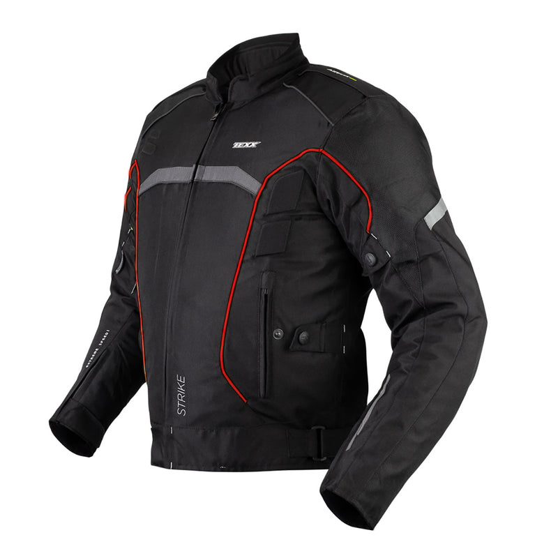 Jaqueta Masculina New Strike V2 Preto/Vermelho Texx