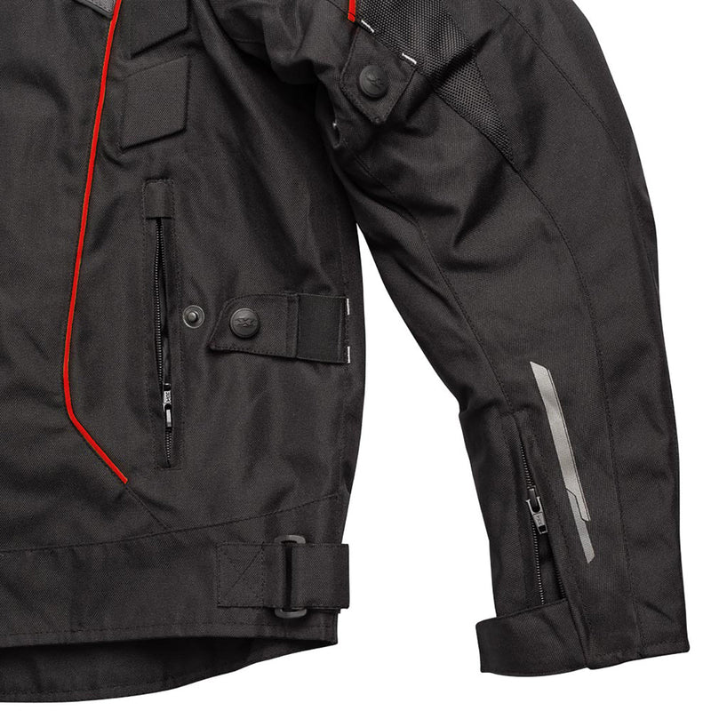 Jaqueta Masculina New Strike V2 Preto/Vermelho Texx