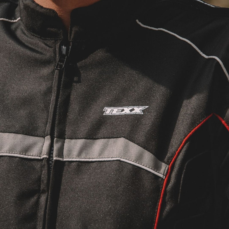 Jaqueta Masculina New Strike V2 Preto/Vermelho Texx