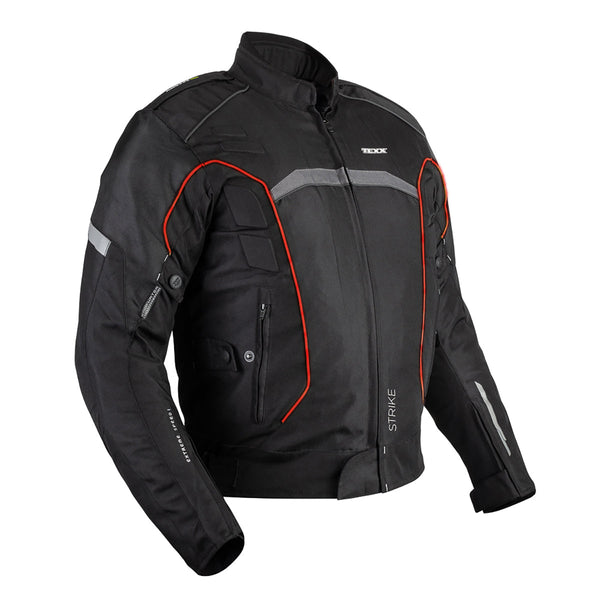 Jaqueta Masculina New Strike V2 Preto/Vermelho Texx