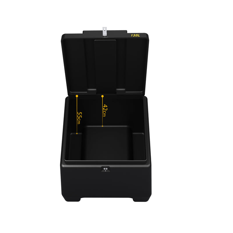 Baú para Moto Entrega Motoboy Com Tampa 135L Icbras