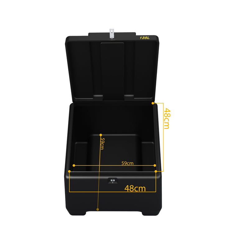 Baú para Moto Entrega Motoboy Com Tampa 135L Icbras