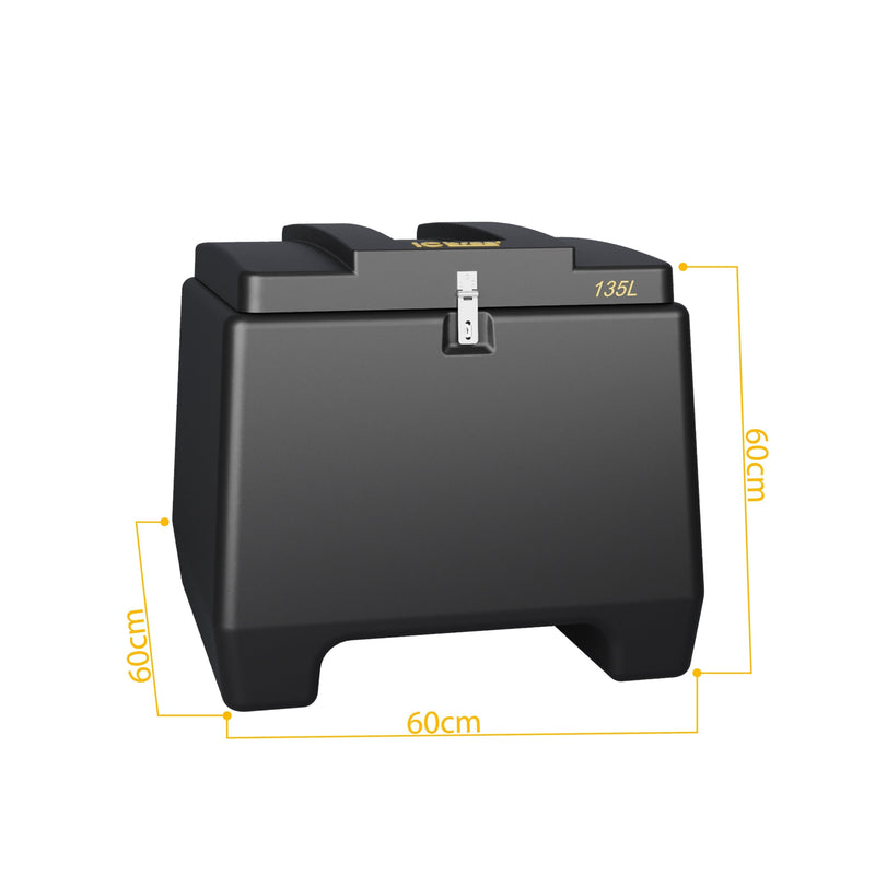 Baú para Moto Entrega Motoboy Com Tampa 135L Icbras